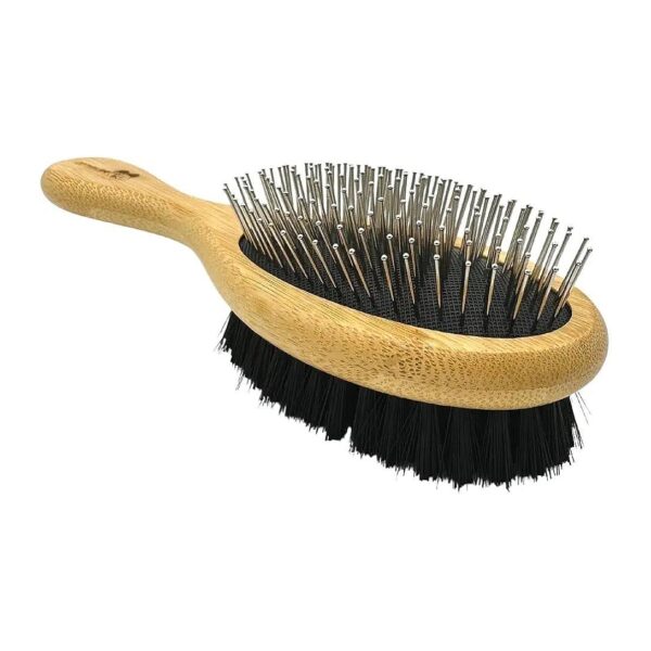 Grooming Dog and Cat Brush with Soft Nylon Bristle