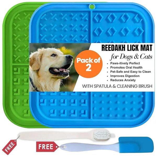 Grooming and Training Licking Mats for Dogs and Cats with No Mess and Easy Cleaning