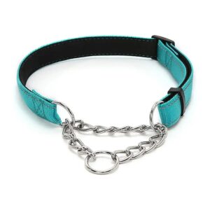 Half-Check Stainless Steel Chain Martingale Dog Choker Collar for Small to Large Breeds