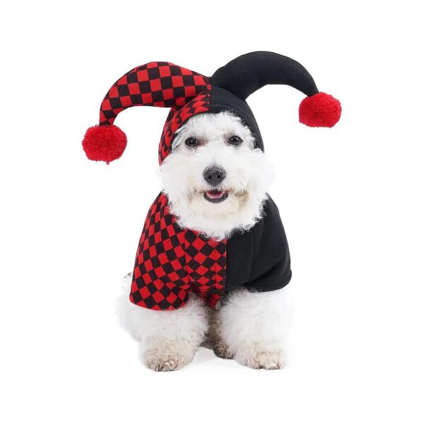 Halloween Dog Costumes Joker Cosplay Cute Dog Sweater Pet Puppy Hoodie