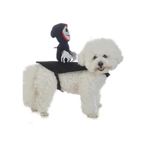 Halloween Dog Saddle Costume with Adjustable Fit for Medium Sized Dogs