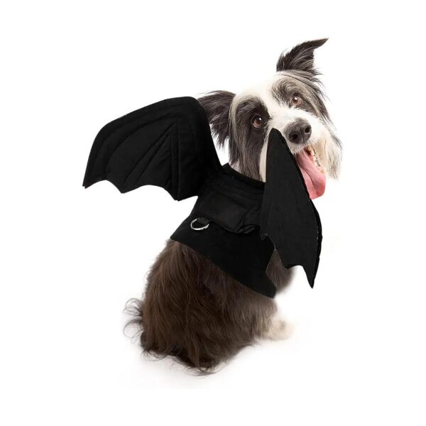 Halloween Pet Costume Bat Wings for Small Cats and Dogs - Durable Felt Material