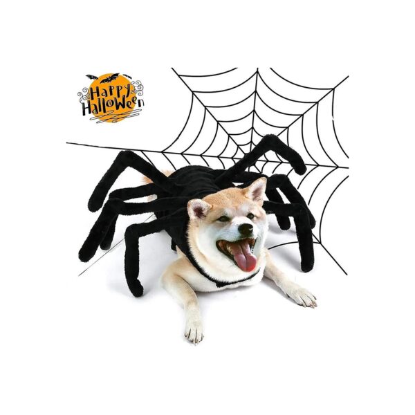 Halloween Pet Spider Costume for Big Dogs and Cats