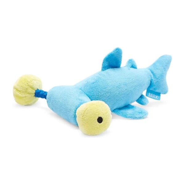 Hammerhead Shark Dog Toy with 4 Squeakers and Ballistic Nylon Teeth forAggressive Chewers