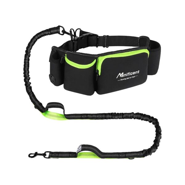 Hands Free Dog Leash for Walks, Jogging, and Running with Soft, Padded Waist Belt