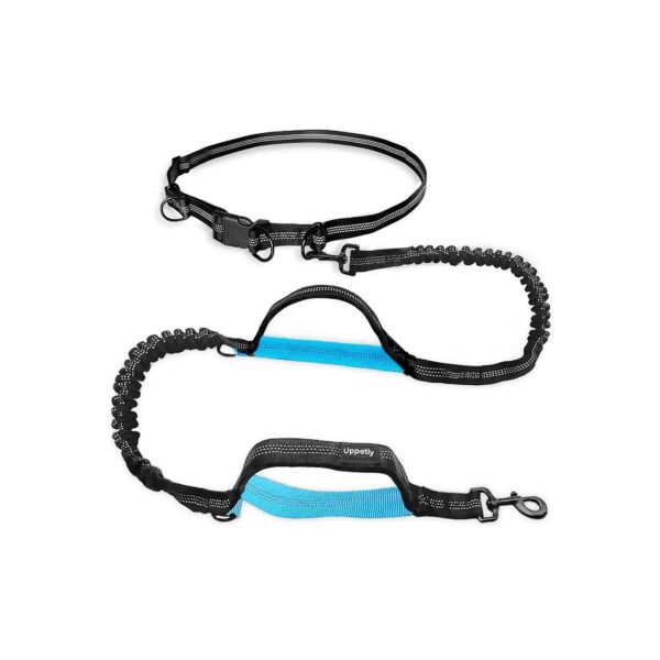 Hands Free Dog Leash with Adjustable Waist Belt for Medium and Large Dogs