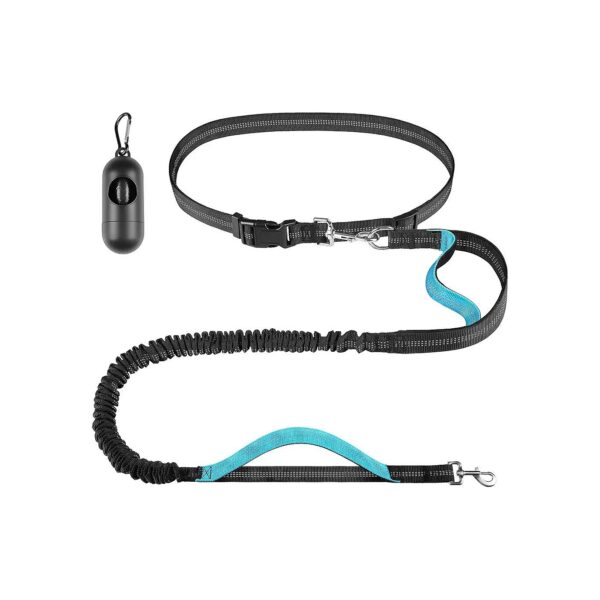 Hands Free Dog Leash with Adjustable Waist Belt for Walking Running Jogging