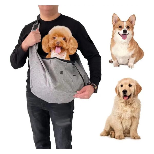 Hands-Free Pet Sling Carrier for Small Dogs and Cats