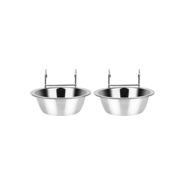 Hanging Dog Feeder and Waterer Bowls for Small Kennel and Crate