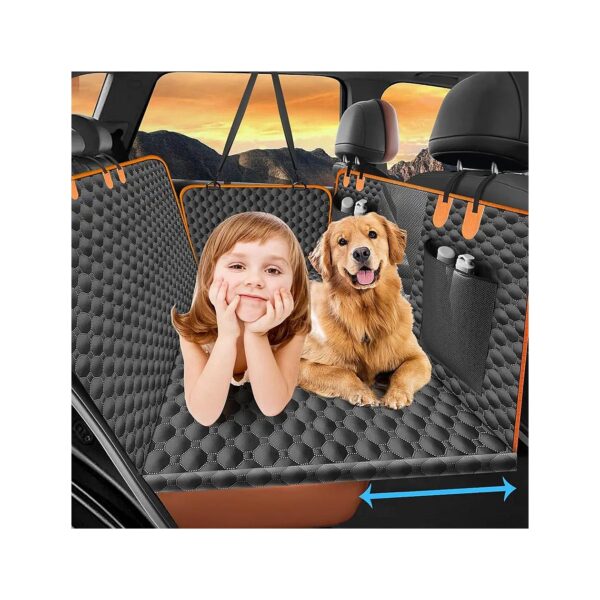 Hard Bottom Supports Dog Car Seat Cover for Large Dogs up to 330LBS