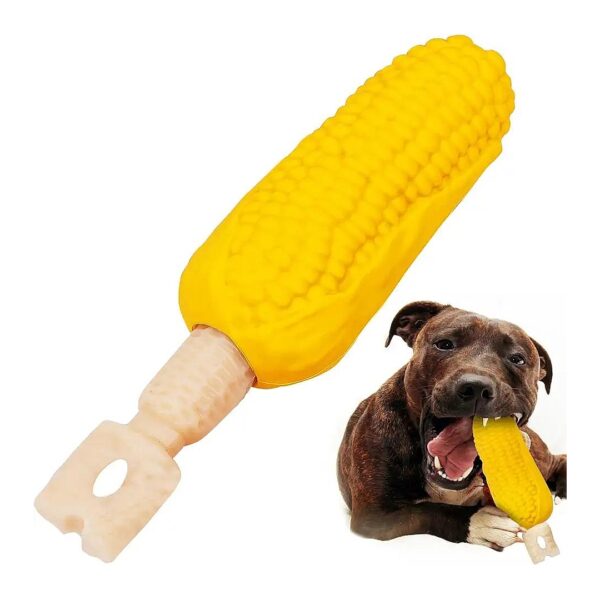 Hard Rubber and Nylon Dog Chew Toys for Aggressive Chewers with Real Milk Flavor