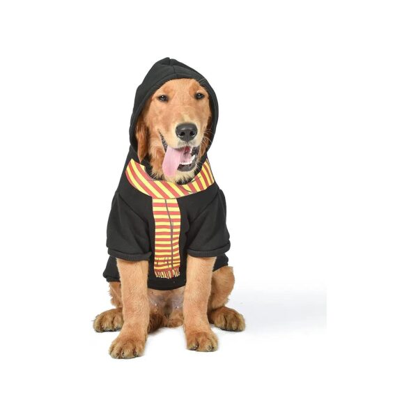 Harry Potter Gryffindor Dog Hoodie with Faux Scarf for Pets