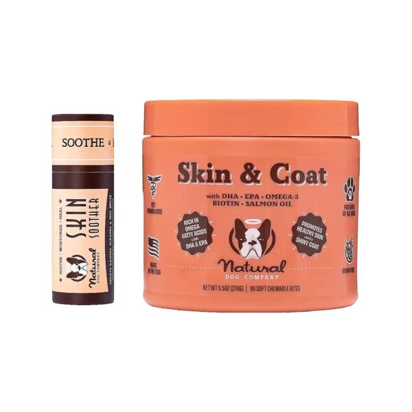 Healthy Dog Skin and Coat Essentials Bundle for Dry Itchy Skin Relief