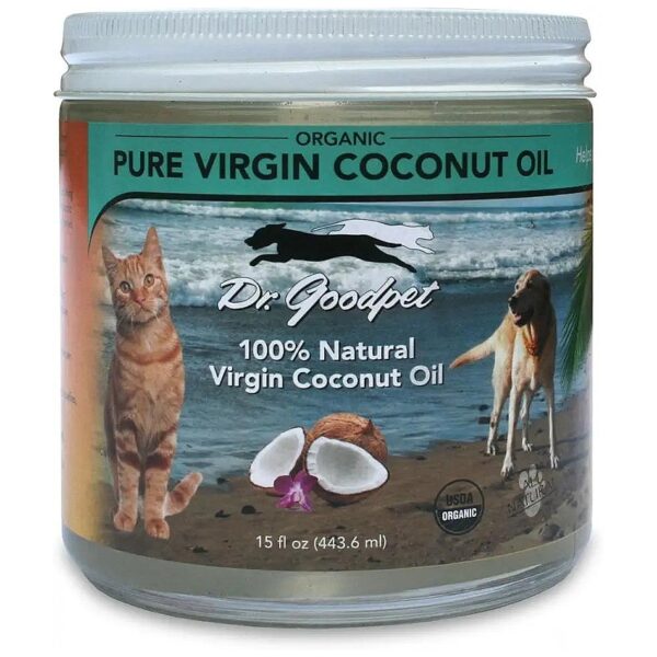 Healthy Essential Fats for Dogs and Cats in Organic Coconut Oil Form