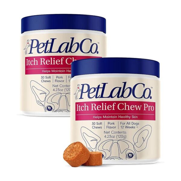 Healthy Skin Support for Dogs with Itch Relief Chews and Omega 3