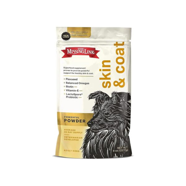 Healthy Skin and Coat Supplement for Dogs with Probiotics and Vitamins