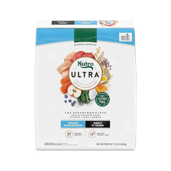 Healthy Weight Management Dry Dog Food with Real Chicken and Omega-Rich Salmon