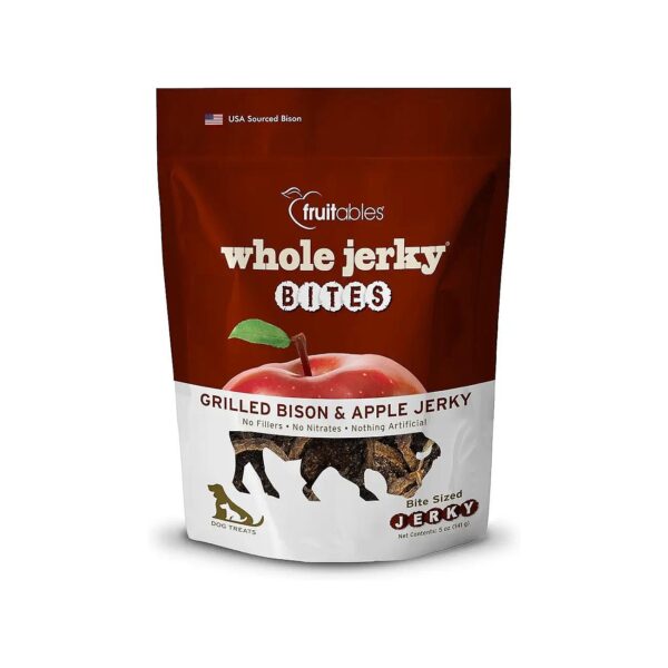 Healthy and Nutritious Treats for Your Dog's Tastebuds - Bison and Apple Jerky Bites