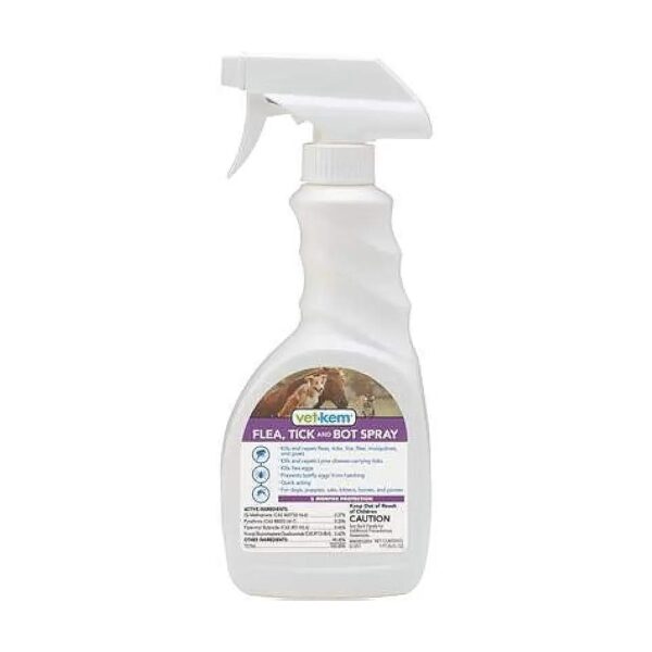 Healthy and Safe Flea Tick and Bot Spray for Pets