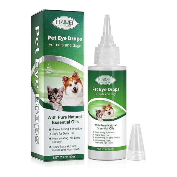 Healthy and Soothing Eye Drops for Dogs and Cats with Pure Essential Oils