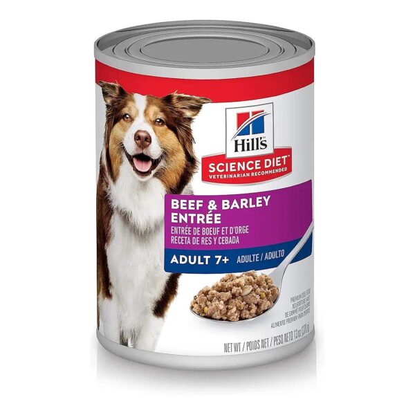 Heart Healthy Wet Food for Senior Dogs with Beef and Barley