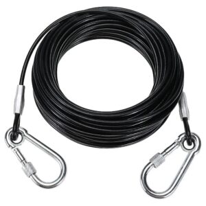 Heavy Duty 100ft Dog Leash Cable for Large Dogs Up to 300 Pounds