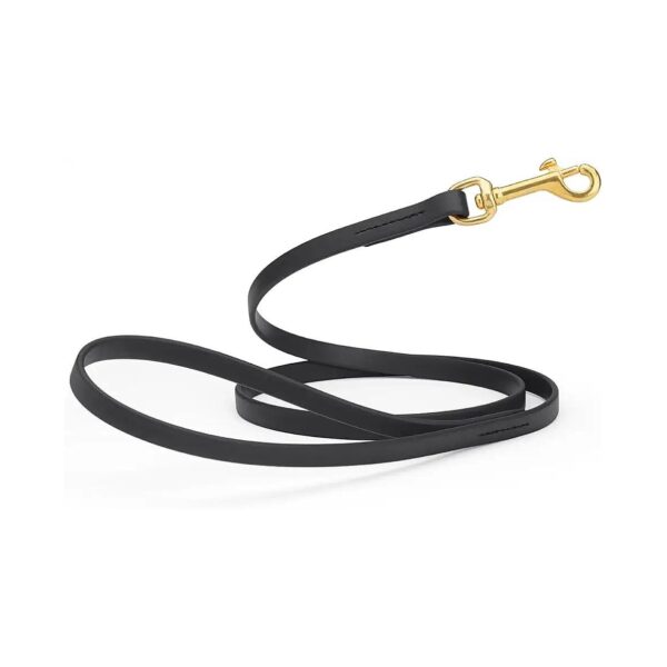 Heavy Duty Biothane Working Lead for Dogs 4ft Long Durable Black