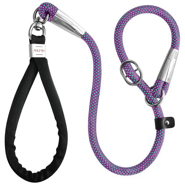 Heavy Duty Comfortable Dog Leash for Large Dogs Up to 120LBS with 360deg Rotation Handle