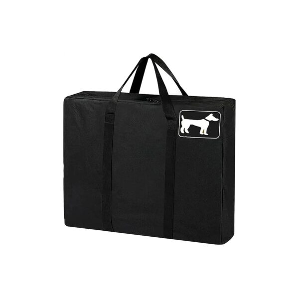 Heavy Duty Dog Fence Storage Bag with Easy Carry Shoulder Strap Black