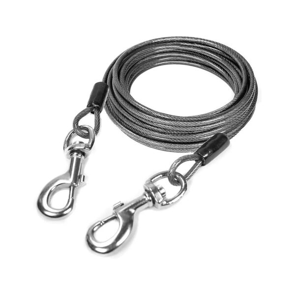 Heavy Duty Dog Leash Cable for Big and Small Dogs - Chew Proof and Built to Last