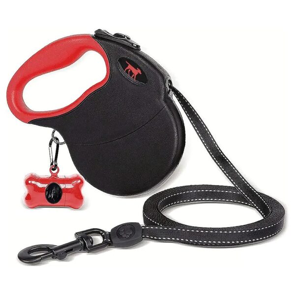 Heavy Duty Dog Leash with 16 Foot Long Nylon Ribbon and Anti-Slip Handle for Safe Walking