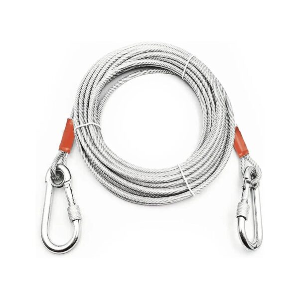 Heavy Duty Dog Tie Out Cable for Large Dogs Up to 250 Pounds