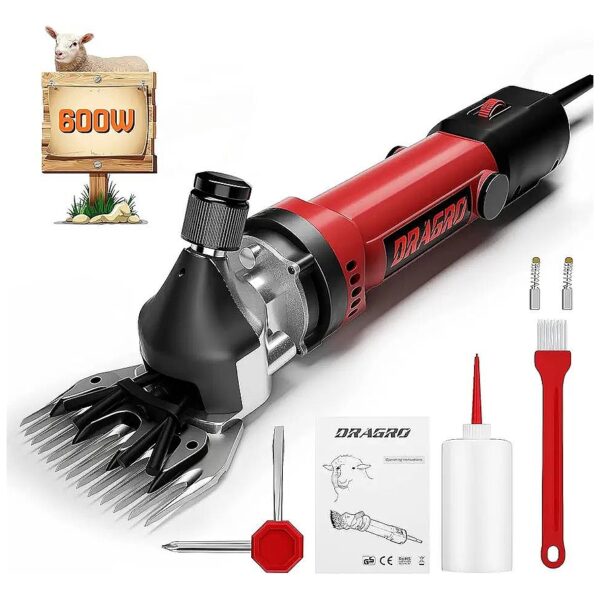 Heavy Duty Electric Clippers for Shearing Sheep, Goats, and Livestock