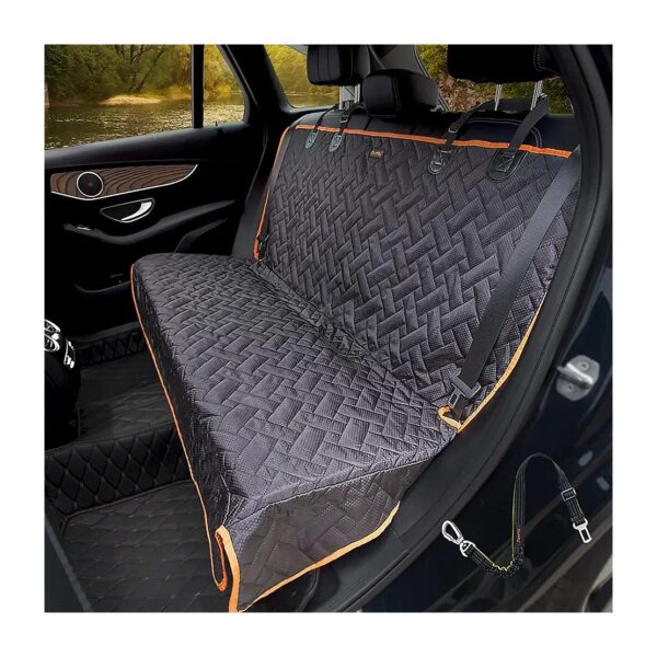 Heavy Duty Nonslip Black Bench Seat Cover for Car SUV Truck Child Baby Pet Protection