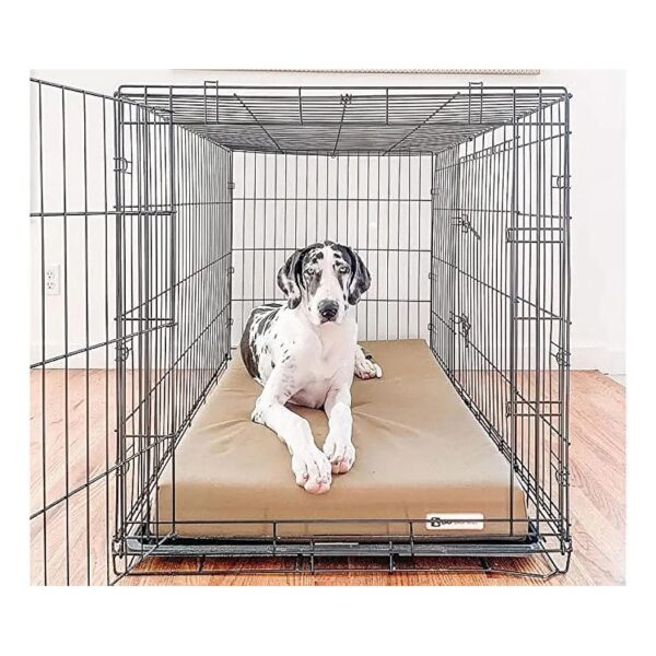 Heavy Duty Orthopedic Dog Crate Bed with Luxurious Thick Cover and American Made Foam