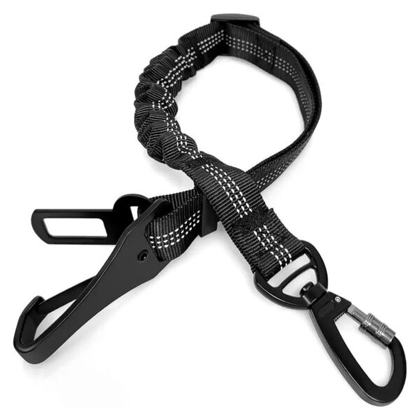 Heavy Duty Reflective Dog Seatbelt with Swivel Connector for Medium Large Breed Dogs