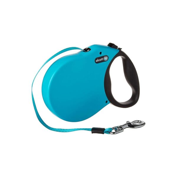 Heavy Duty Retractable Leash for Large Dogs with Reflective Strip and Secure Attachment