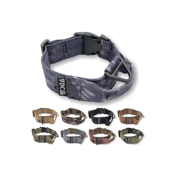 Heavy Duty Tactical Collar with Comfy Handle for Large Dogs