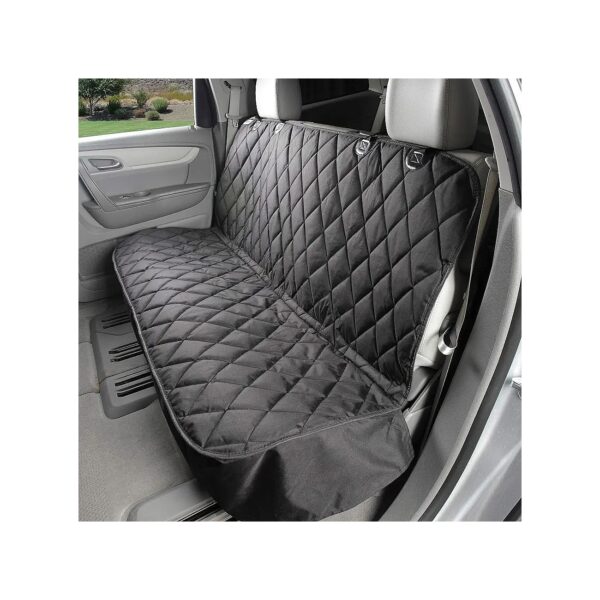 Heavy Duty Waterproof Dog Seat Cover with Non Slip Backing for Cars SUVs and Trucks Black