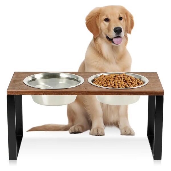 Heavy Duty and Durable Dog Feeding Station for Multiple Pets