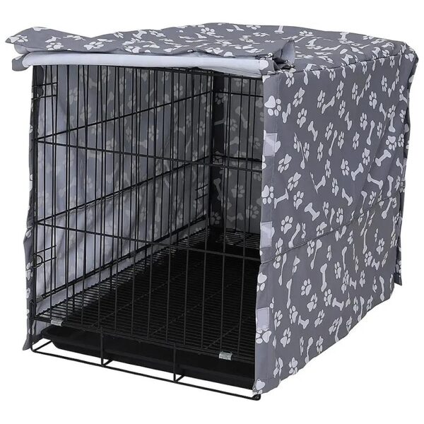 Heavy Nylon Waterproof Dog Crate Cover for 48'' Long Crates, Easy to Use