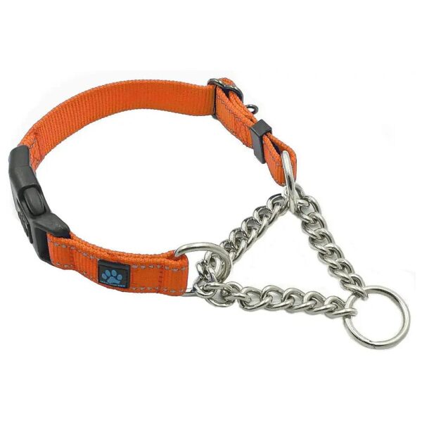 Heavy-Duty Stainless Steel Martingale Collar for Large Dogs