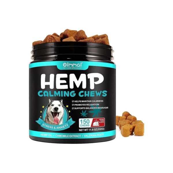 Hemp Soft Calming Chews for Dogs with Anxiety and Stress Relief