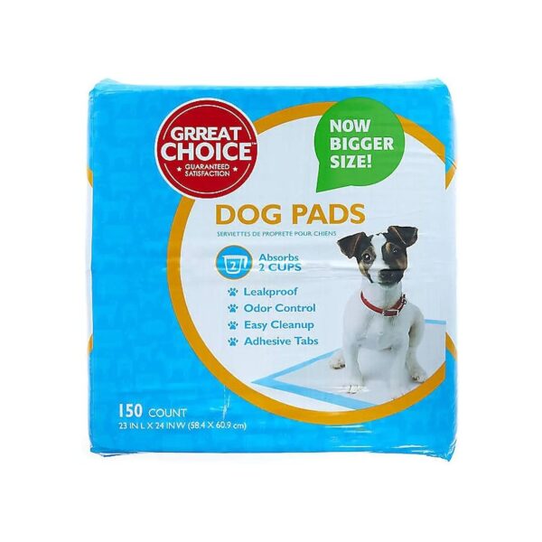 High Capacity Dog Pads 2 Couple Absorbency 150 Count Leakproof