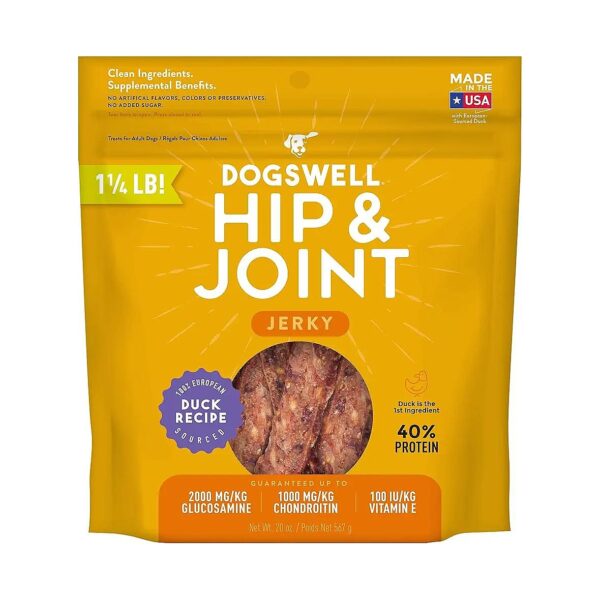 High Protein Dog Treats for Adult Hip Joint Health with Duck First Ingredient No Sugar