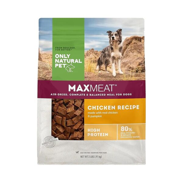 High Protein, Grain-Free Dry Dog Food Air Dried Chicken MaxMeat with Pumpkin and Parsley