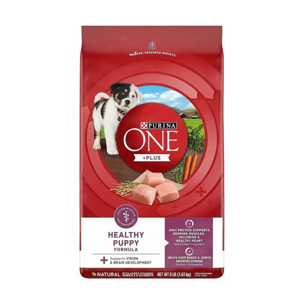 High Protein Natural Dry Puppy Food with Real Chicken and Essential Vitamins