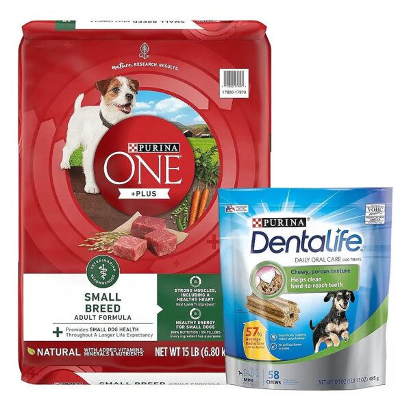 High Protein Small Breed Dog Food with Daily Oral Care Mini Treats