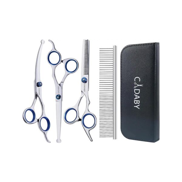 High Quality Dog Grooming Scissors Set with 4CR Stainless Steel and Safety Tips