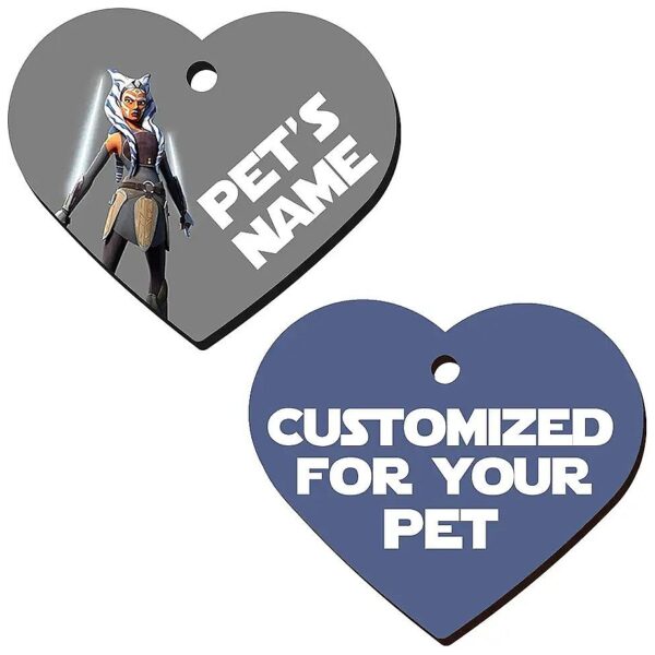 High Quality Metal Heart Shaped Pet ID Tag for Cats and Small Dogs